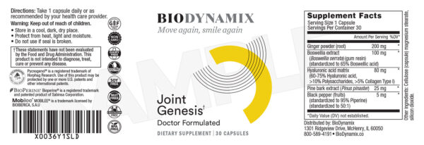 Joint Genesis supplement
